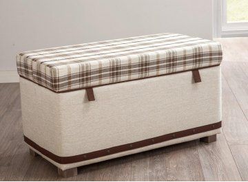 Банкетка Plaid коричневая