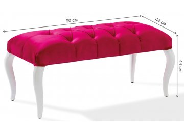 Банкетка Rose розовый / голубой