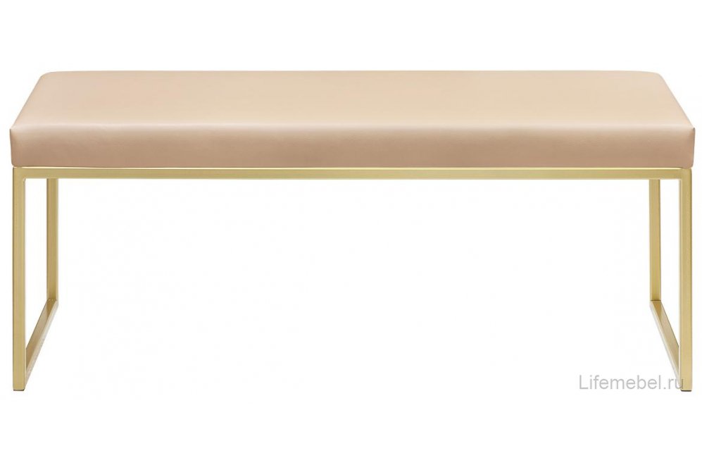 Банкетка Руга золото / light beige