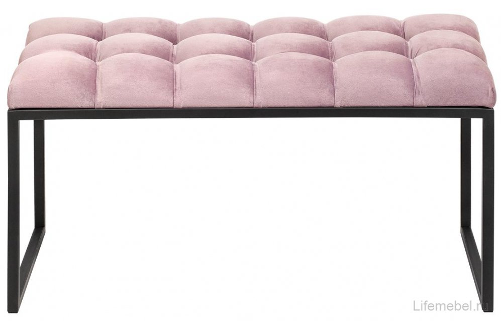 Банкетка Alba Mini черный / dusty pink