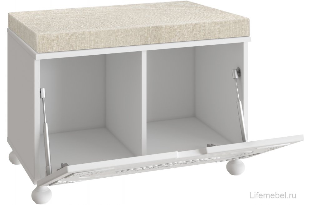 Банкетка Ассоль АС-70 белое дерево