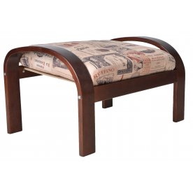 Пуф для ног Сайма (ткань) березовый шпон / джой