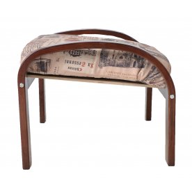 Пуф для ног Сайма (ткань) березовый шпон / джой