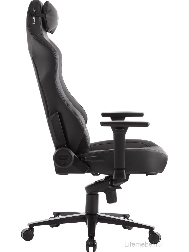 Геймерское кресло Everprof Blackshot экокожа черный
