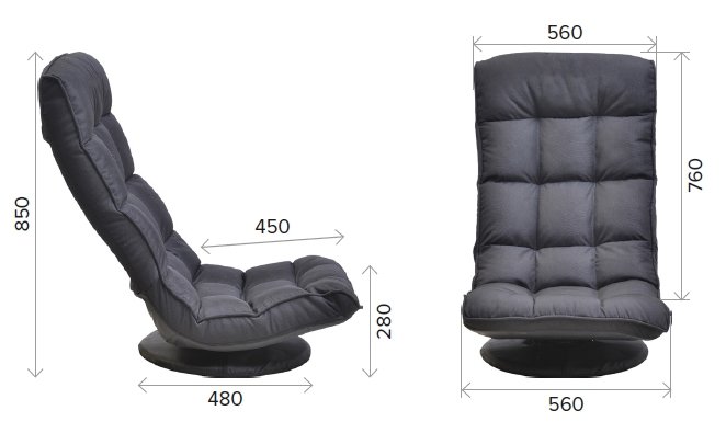 Геймерское кресло Everprof Jax ткань черный