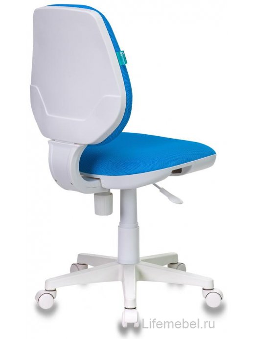 Компьтерное кресло Бюрократ CH-W213/TW-55 голубое / белый пластик