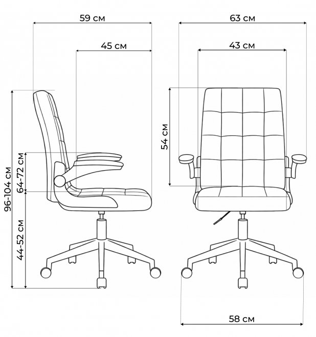 Компьютерное кресло Elga gray / white