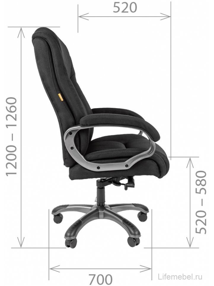 Компьютерное кресло Chairman 410 ткань SX черное