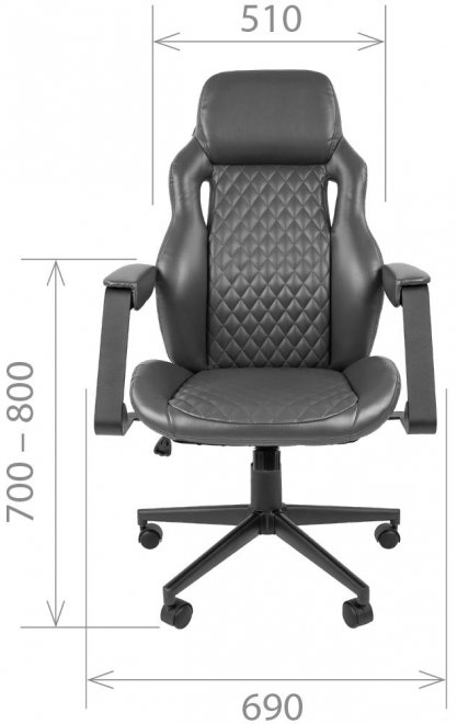 Компьютерное кресло Chairman 720 экопремиум черное