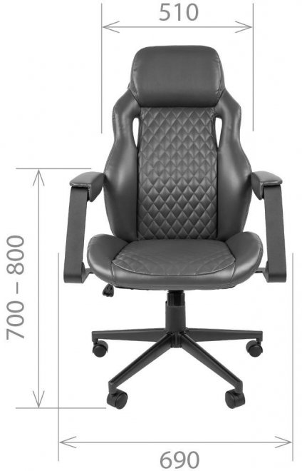 Компьютерное кресло Chairman 720 экопремиум коричневое