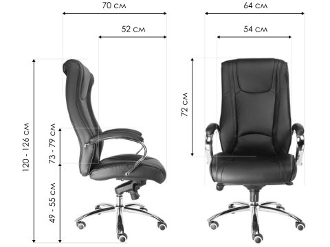 Компьютерное кресло King M экокожа черное