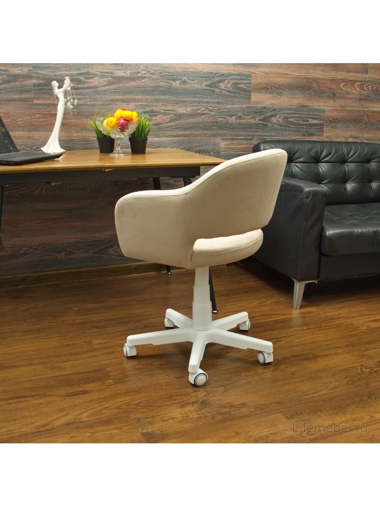 Компьютерное кресло Бабби белый / бежевый