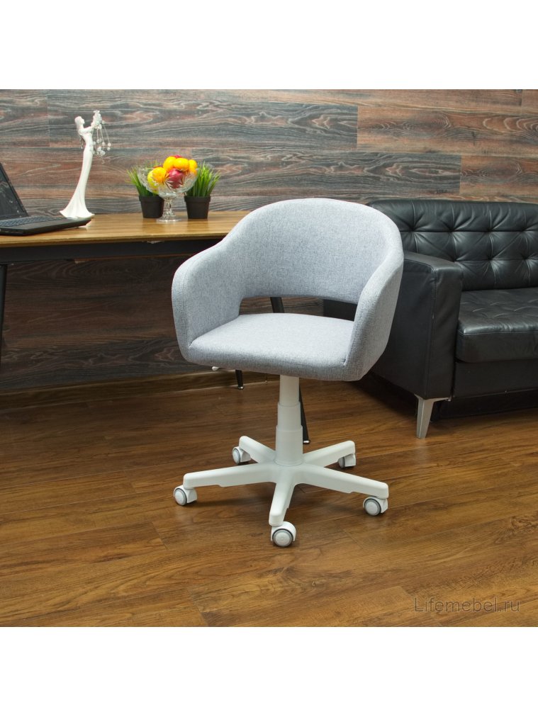 Компьютерное кресло Бабби белый / серый