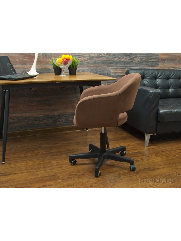 Компьютерное кресло Бабби чёрный / коричневый