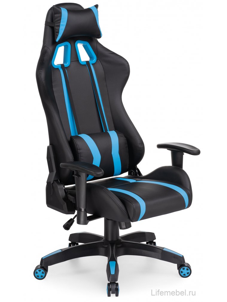 Компьютерное кресло Blok light blue / black