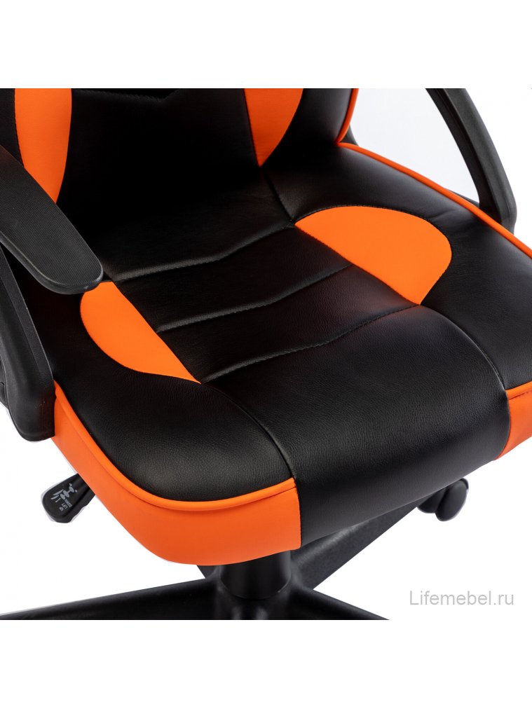 Компьютерное кресло Brabix Shark GM-203 экокожа черный / оранжевый