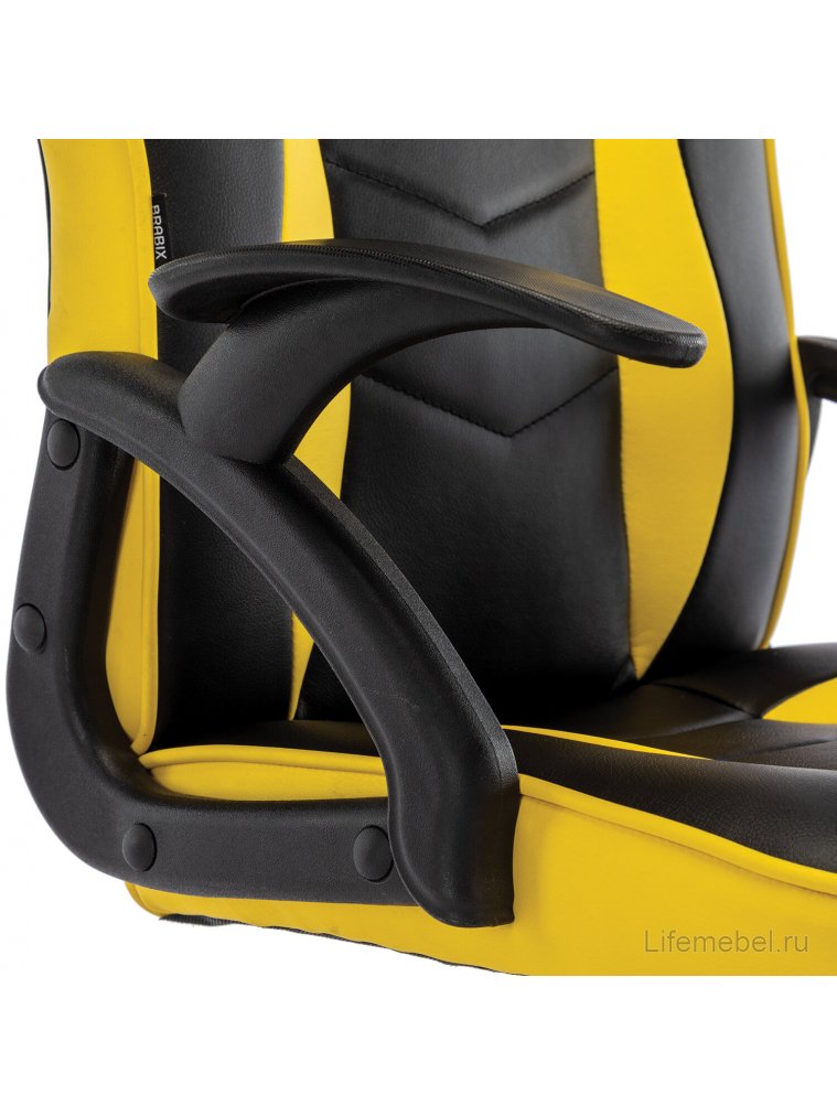 Компьютерное кресло Brabix Shark GM-203 экокожа черный / желтый