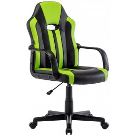 Компьютерное кресло Brabix Stripe GM-202 черный / зеленый