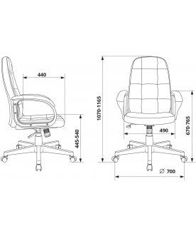 Компьютерное кресто Бюрократ CH 002 Fabric