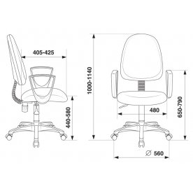 Компьютерное кресло Бюрократ CH-1300N/3C18