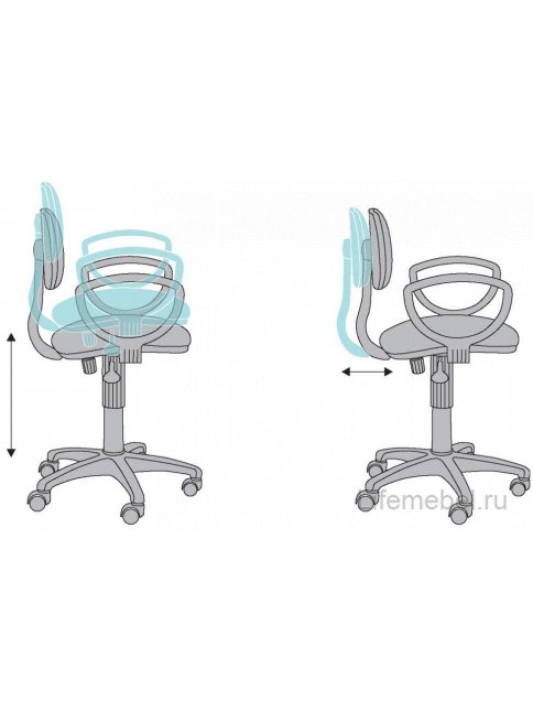 Компьютерное кресло Бюрократ CH-213AXN / GREY темно-серое