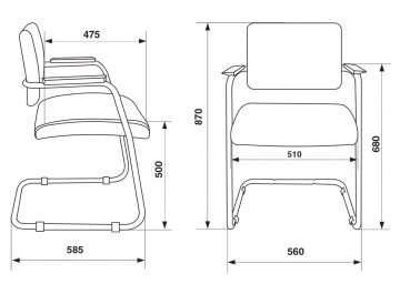 Компьютерное кресло Бюрократ CH-271N-V