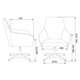 Компьютерное кресло Бюрократ CH-390 black