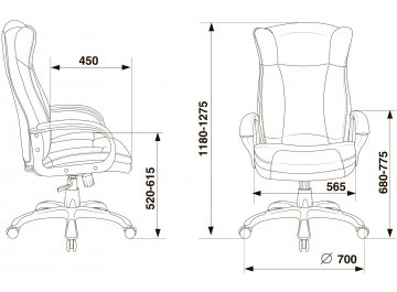 Компьютерное кресло Бюрократ CH-879N