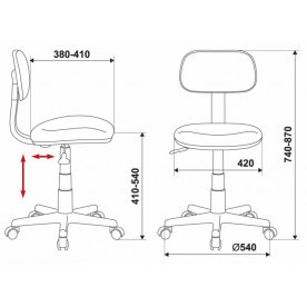 Компьютерное кресло Бюрократ CH-W201NX