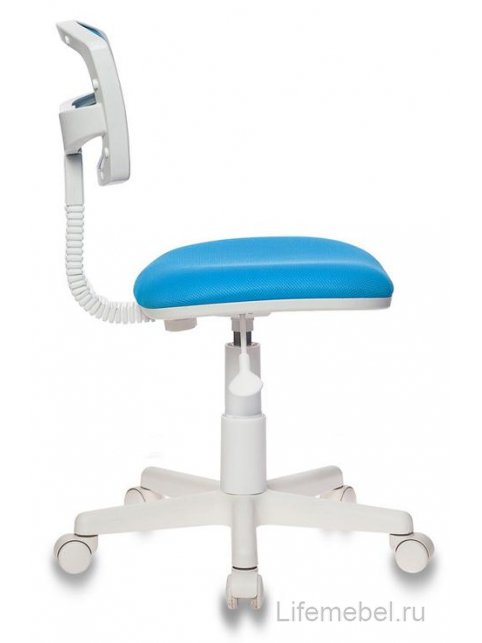 Компьютерное кресло Бюрократ CH-W299/LB/TW-55 голубое tw-31 / tw-55 / пластик белый