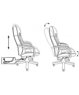 Компьютерное кресло Бюрократ T-9908 / WALNUT черное