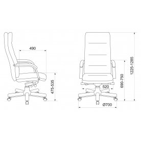Компьютерное кресло Бюрократ T-9927walnut