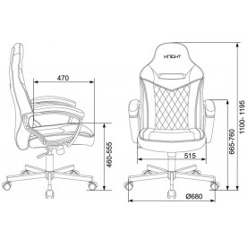 Компьютерное кресло Бюрократ Viking 6 Knight b Fabric