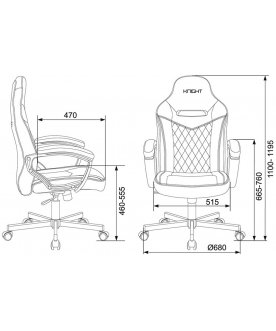 Компьютерное кресло Бюрократ Viking 6 Knight b Fabric