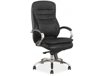 Компьютерное кресло Q-154 черный / кожа