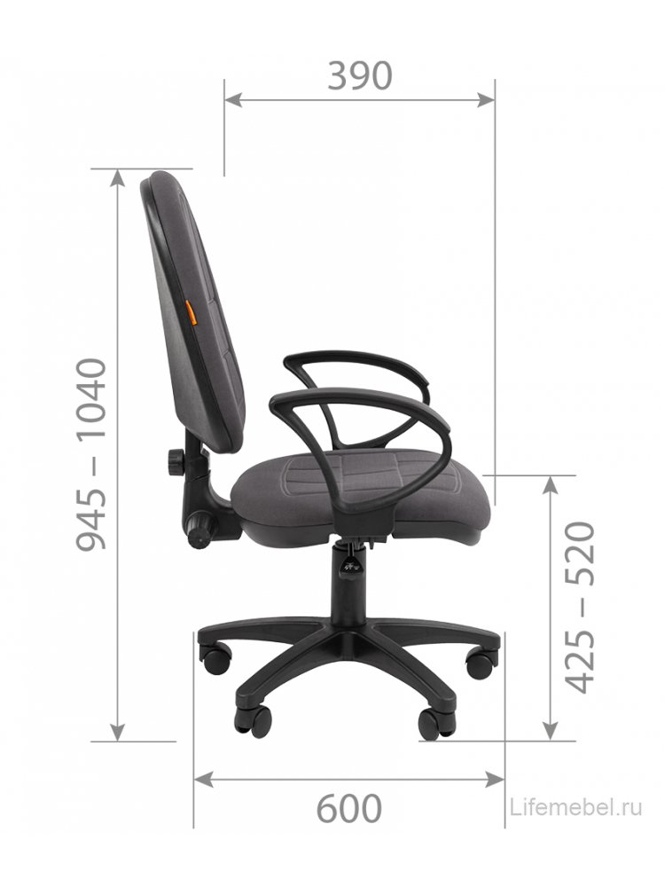 Компьютерное кресло Chairman 205 T08 черный