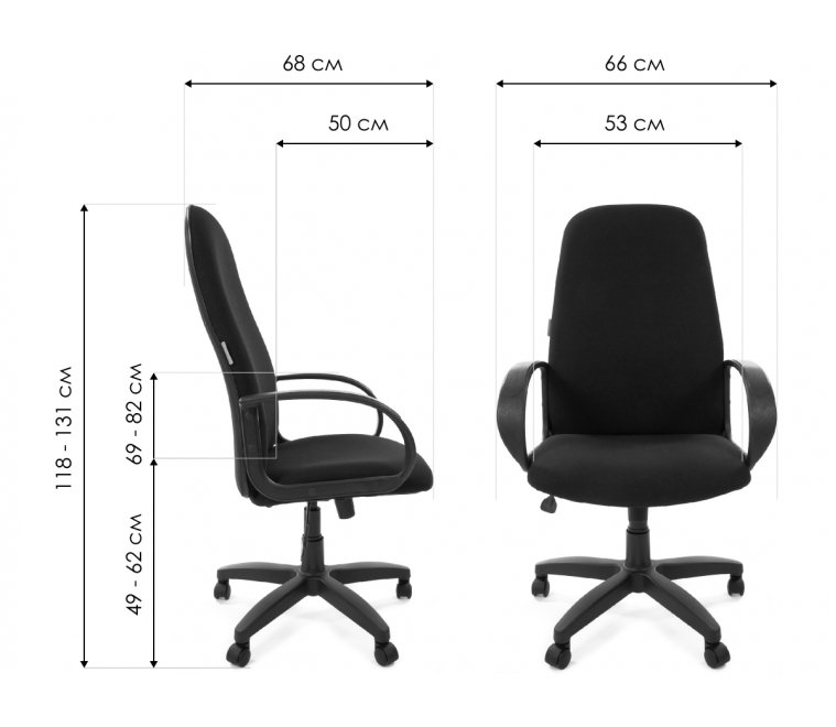Компьютерное кресло Chairman 279 TW-11 черное
