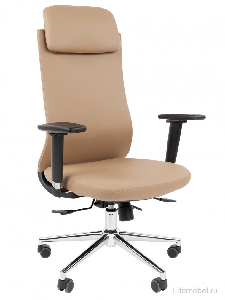 Компьютерное кресло Chairman 500LUX экокожа бежевый