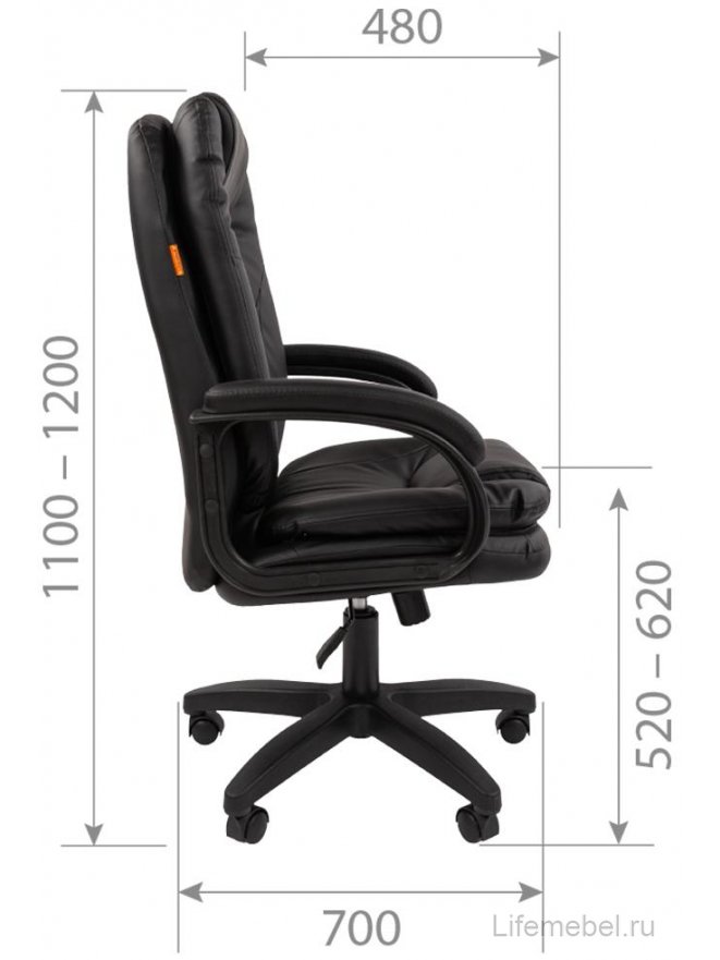 Компьютерное кресло Chairman 668LT экопремиум бежевый / черный