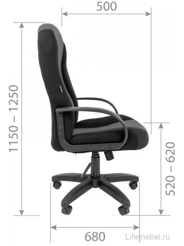 Компьютерное кресло Chairman 685 Т08 черный