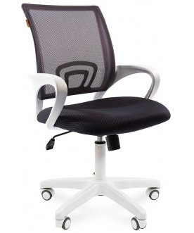 Компьютерное кресло Chairman 696 белый пластик TW-12 / TW-04 серое N