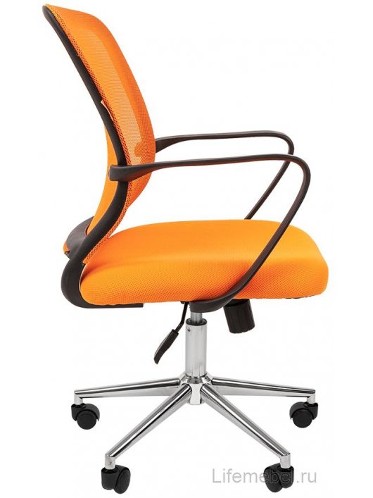 Компьютерное кресло Chairman 698 tw-66 оранжевое / хром