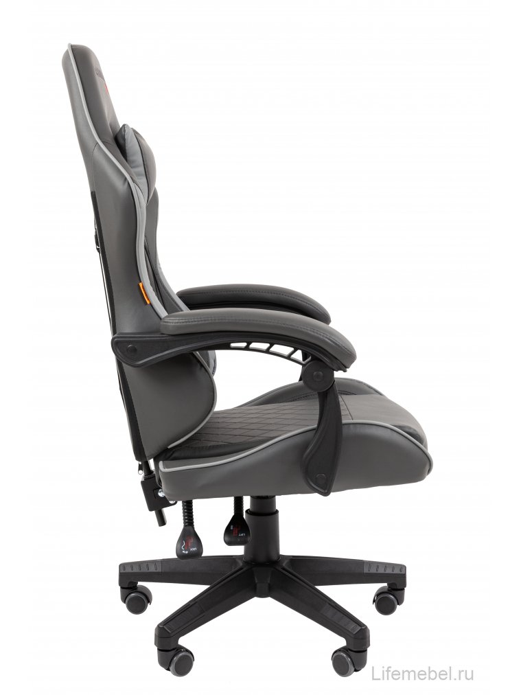 Компьютерное кресло Chairman CH28 экокожа черно-серый