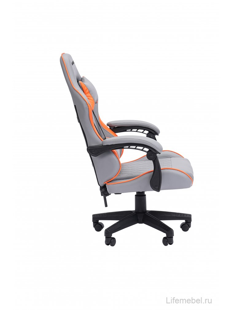 Компьютерное кресло Chairman CH28 экокожа серо-оранжевый