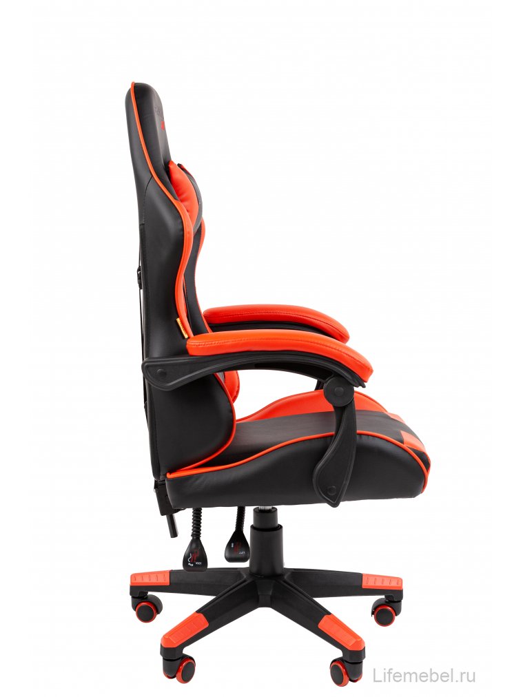 Компьютерное кресло Chairman CH29 экокожа черно-красный