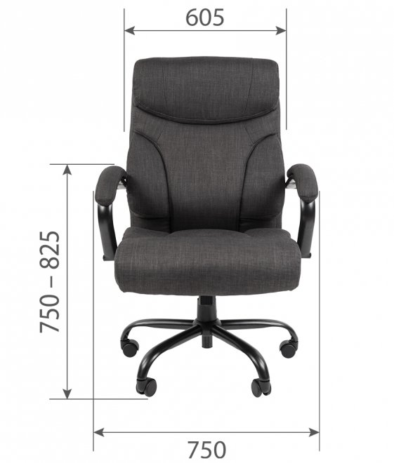 Компьютерное кресло Chairman CH401 темно серый