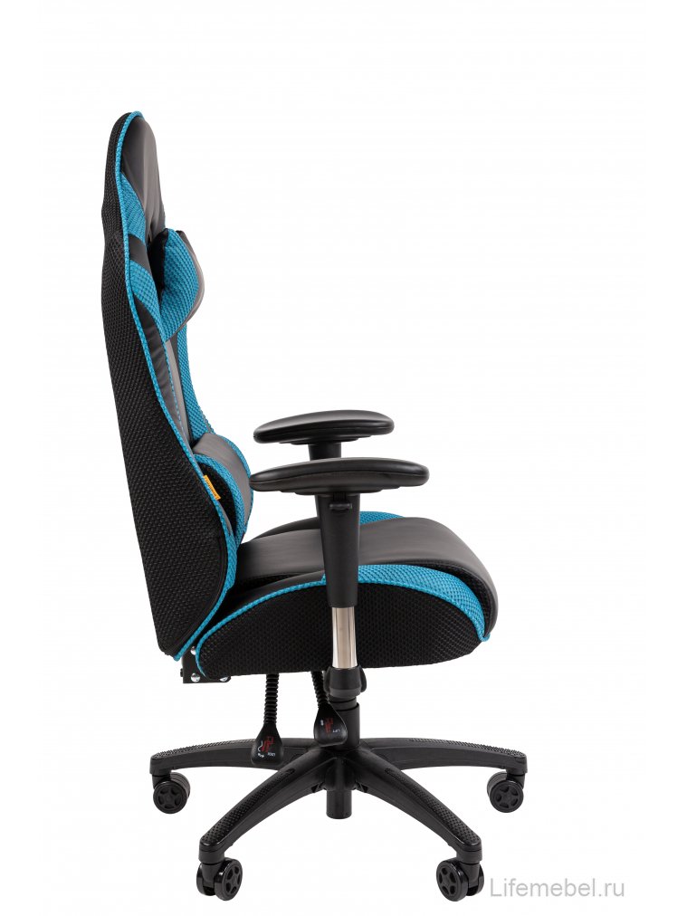 Компьютерное кресло Chairman CH43 экокожа черно-бирюзовый