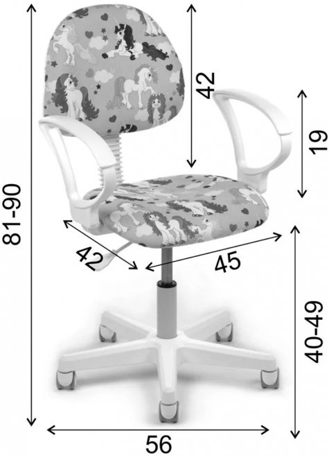 Компьютерное кресло Chairman Daniel голубое