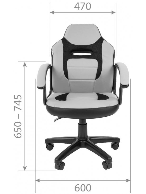 Компьютерное кресло Chairman kids 110 черный / красный