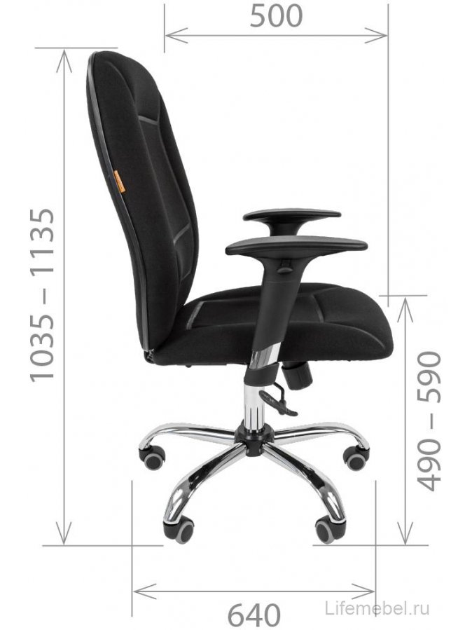 Компьютерное кресло Chairman 888 С-3 черное